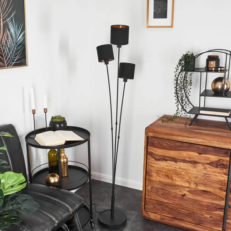 Lampadaire Alsen Noir, 3 Lumieres