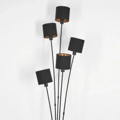 Lampadaire Alsen Noir, 5 Lumieres
