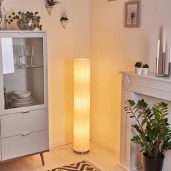 Lampadaire Antillo Nickel Mat, 3 Lumieres