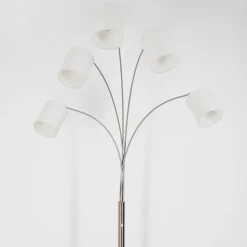 Lampadaire Antillo Nickel Mat, 5 Lumieres
