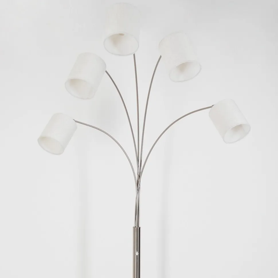 Lampadaire Antillo Nickel Mat, 5 Lumieres