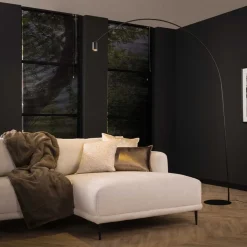 Lampadaire Arc Led Anthracite, 1 Lumiere
