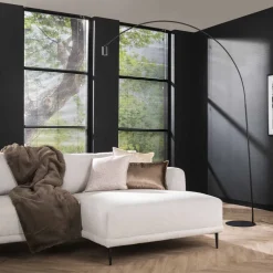 Lampadaire Arc Led Anthracite, 1 Lumiere