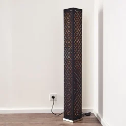 Lampadaire Astille Nickel Mat, 2 Lumieres
