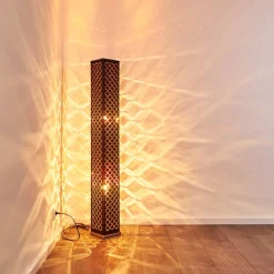 Lampadaire Astille Nickel Mat, 2 Lumieres
