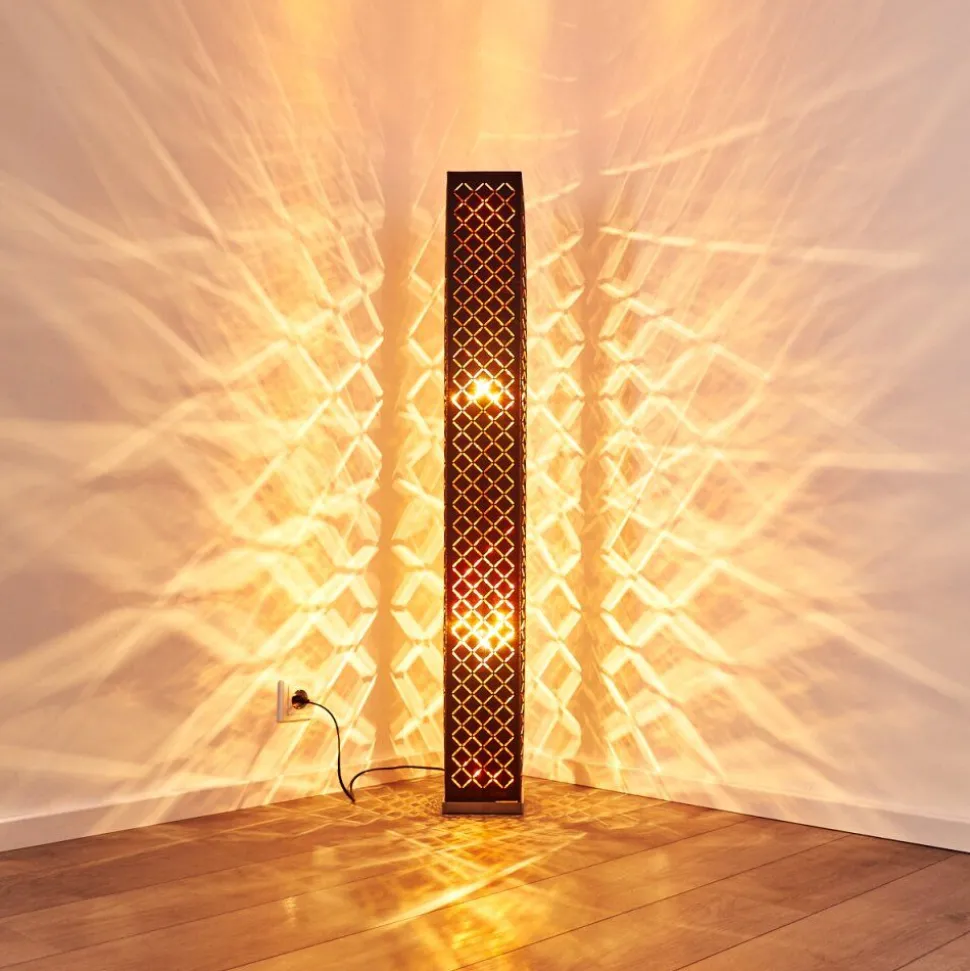 Lampadaire Astille Nickel Mat, 2 Lumieres