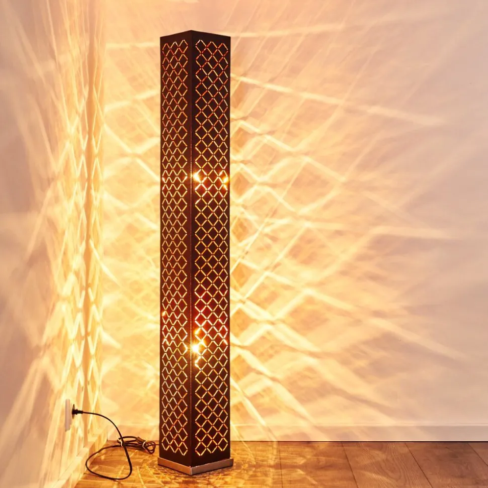 Lampadaire Astille Nickel Mat, 2 Lumieres