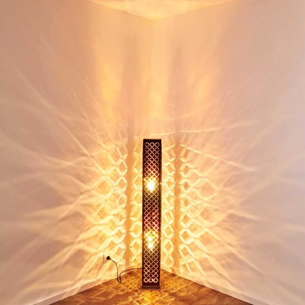 Lampadaire Astille Nickel Mat, 2 Lumieres