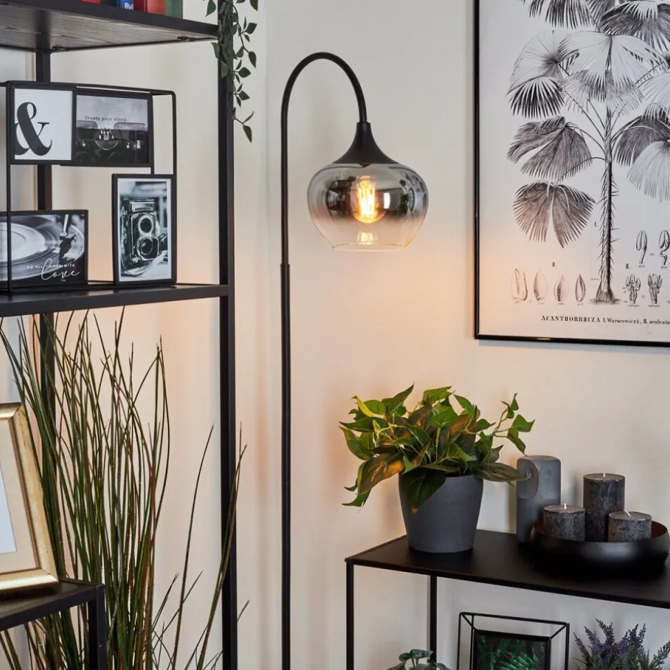 Lampadaire Azurara Noir, 1 Lumiere
