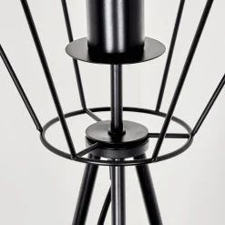 Lampadaire Bardhaman Noir, 1 Lumiere
