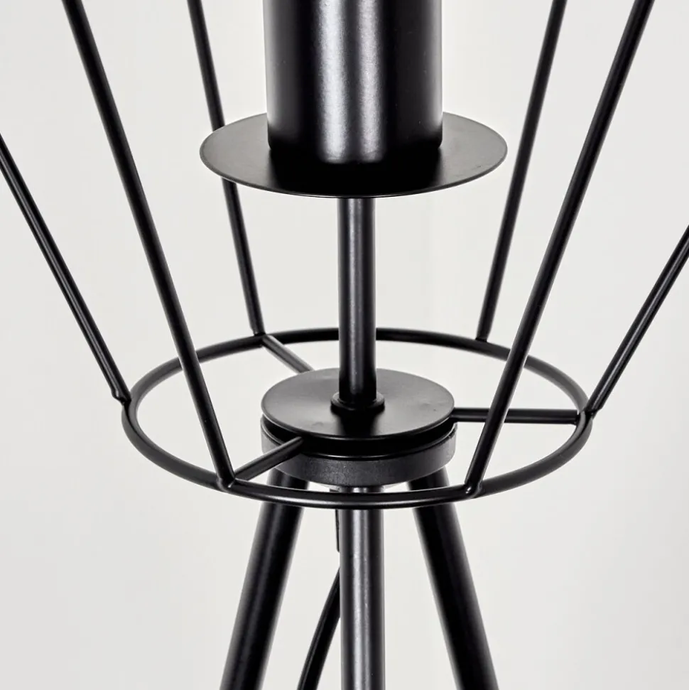 Lampadaire Bardhaman Noir, 1 Lumiere