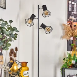 Lampadaire Bardhaman Noir, 3 Lumieres