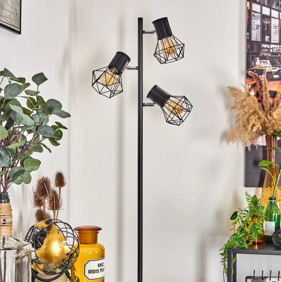 Lampadaire Bardhaman Noir, 3 Lumieres