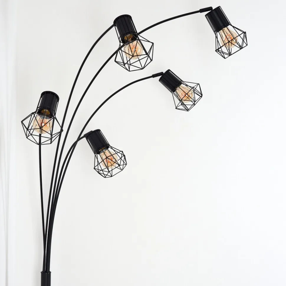 Lampadaire Bardhaman Noir, 5 Lumieres