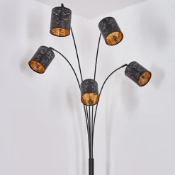 Lampadaire Bathinda Noir, 5 Lumieres