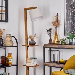 Lampadaire Baval Ecru, 1 Lumiere