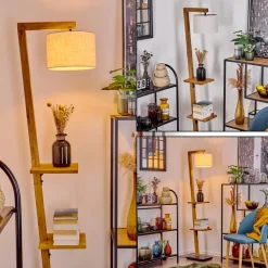 Lampadaire Baval Ecru, 1 Lumiere