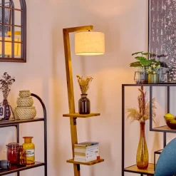 Lampadaire Baval Ecru, 1 Lumiere