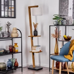 Lampadaire Baval Ecru, 1 Lumiere