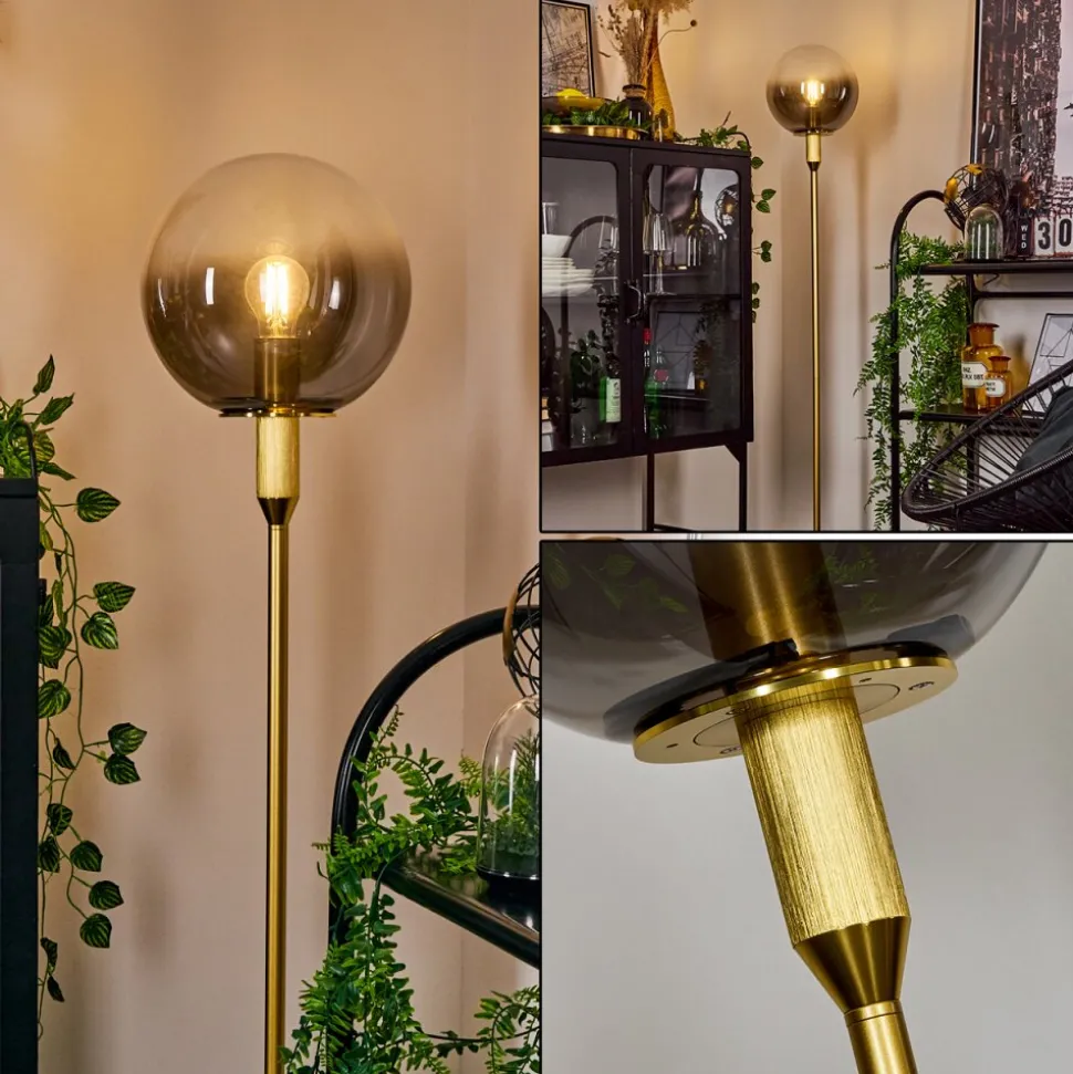 Lampadaire Berle Or, 1 Lumiere