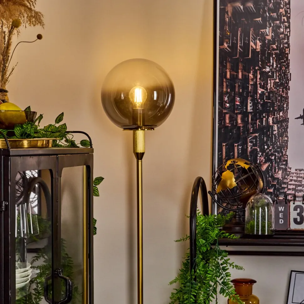 Lampadaire Berle Or, 1 Lumiere