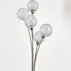 Lampadaire Bernado Nickel Mat, 5 Lumieres