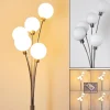 Lampadaire Bernado Nickel Mat, 5 Lumieres