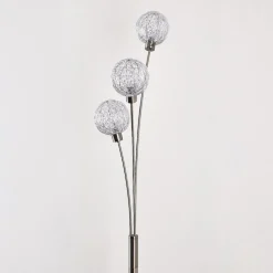 Lampadaire Bernado Nickel Mat, 3 Lumieres