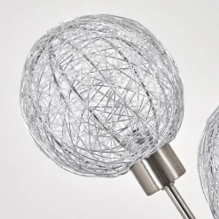 Lampadaire Bernado Nickel Mat, 6 Lumieres