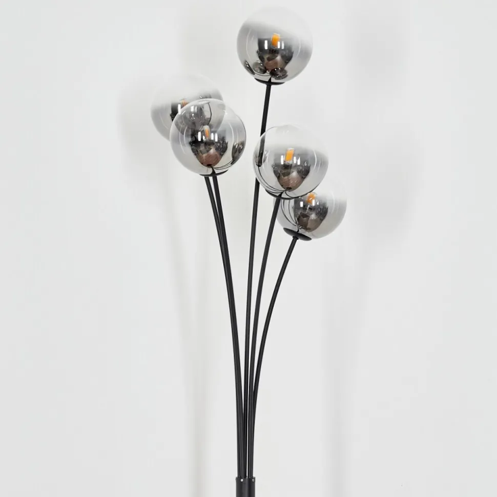Lampadaire Bernado Noir, 5 Lumieres