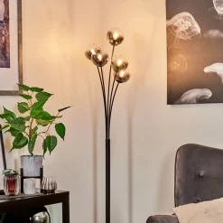 Lampadaire Bernado Noir, 5 Lumieres
