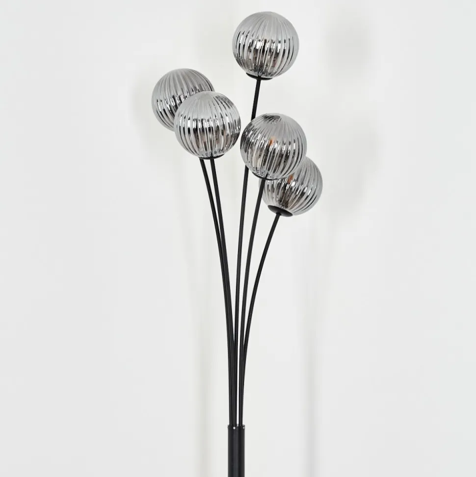 Lampadaire Bernado Noir, 5 Lumieres