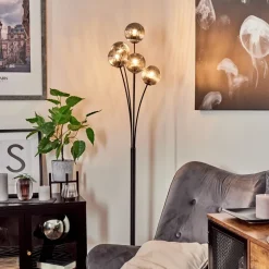 Lampadaire Bernado Noir, 5 Lumieres