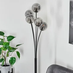 Lampadaire Bernado Noir, 5 Lumieres