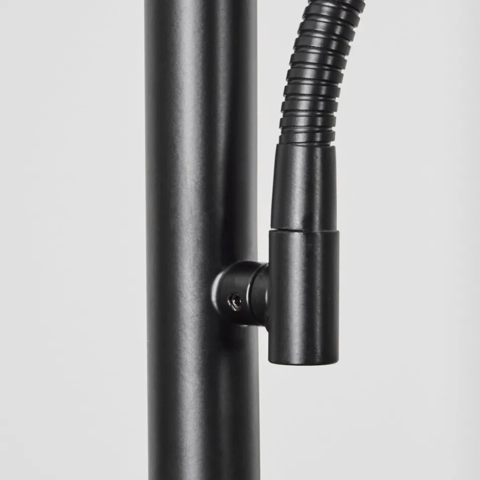 Lampadaire Busswil Led Noir, 2 Lumieres