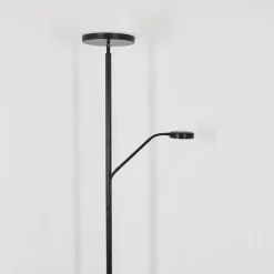 Lampadaire Busswil Led Noir, 2 Lumieres