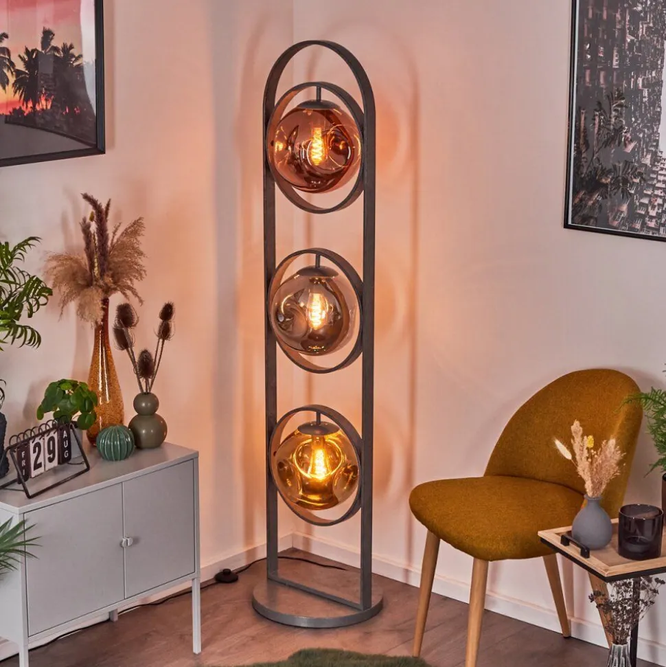 Lampadaire Cabreiro Anthracite, 1 Lumiere