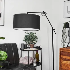 Lampadaire Chassagne Noir, 1 Lumiere