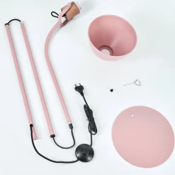 Lampadaire Chipou Rose, 1 Lumiere