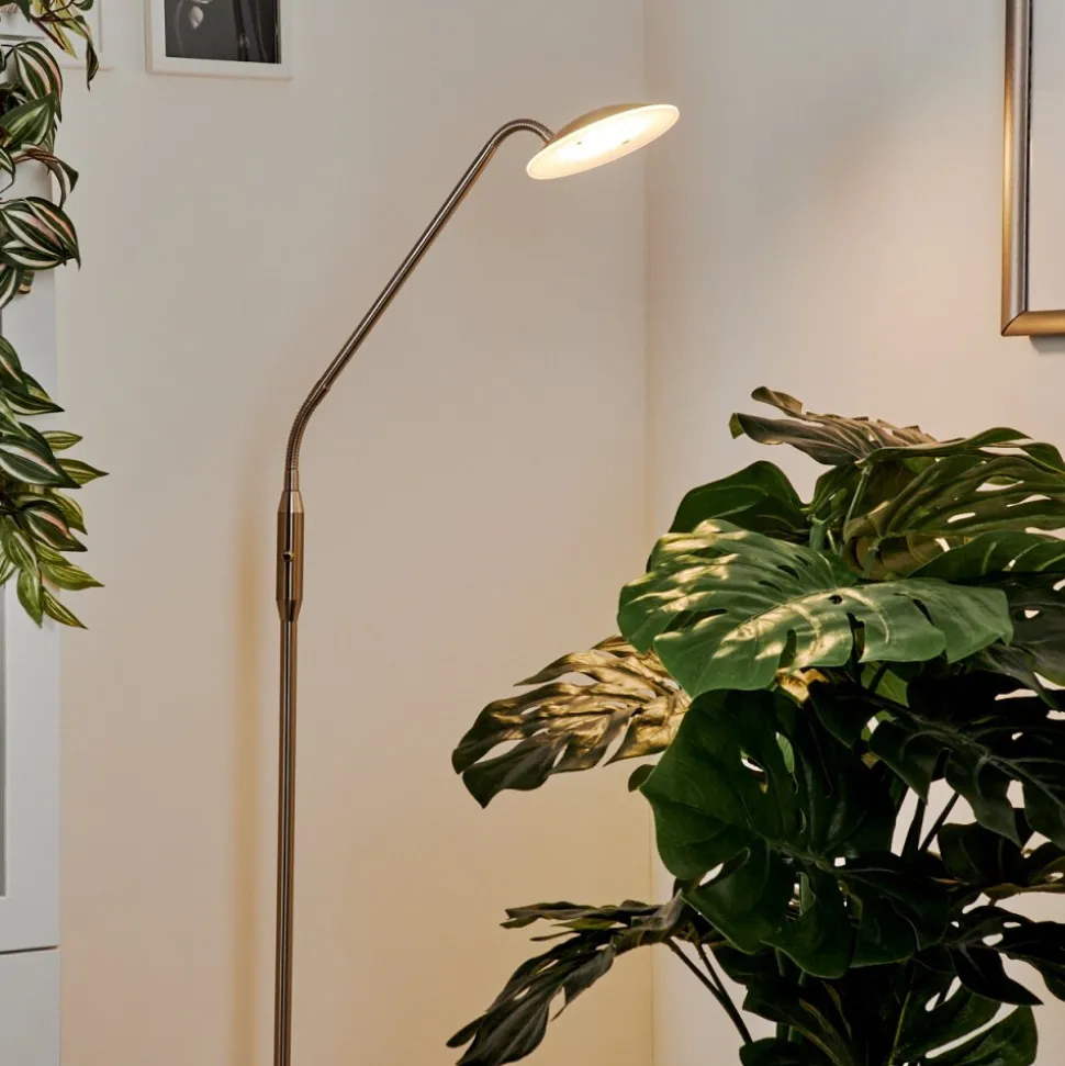 Lampadaire Chirep Led Nickel Mat, 1 Lumiere