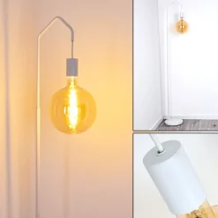 Lampadaire Cuyama Blanc, 1 Lumiere
