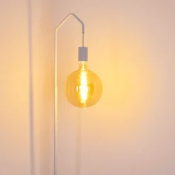 Lampadaire Cuyama Blanc, 1 Lumiere