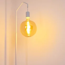 Lampadaire Cuyama Blanc, 1 Lumiere
