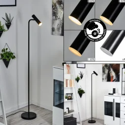 Lampadaire Dalheim Led Noir, 1 Lumiere