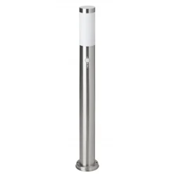 Lampadaire D'Exterieur Brilliant Chorus Acier Inoxydable, 1 Lumiere, Detecteur De Mouvement