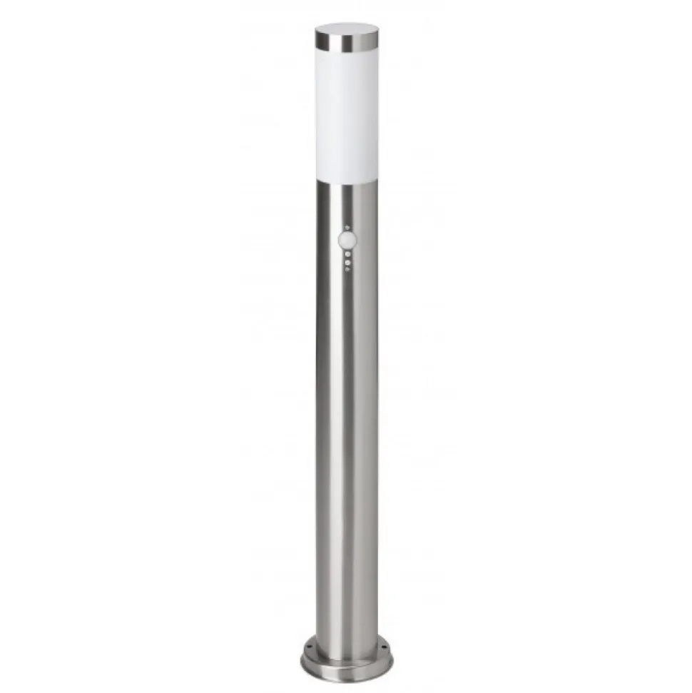 Lampadaire D'Exterieur Brilliant Chorus Acier Inoxydable, 1 Lumiere, Detecteur De Mouvement