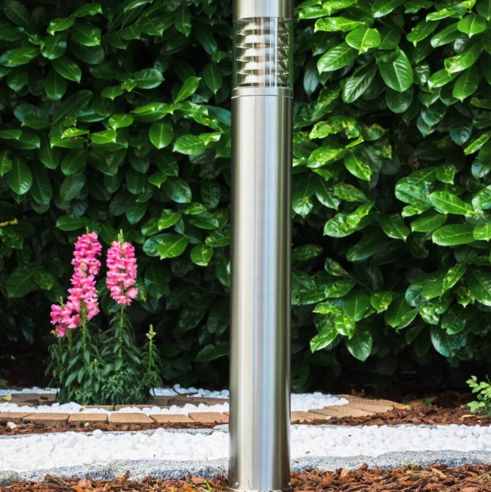 Lampadaire D'Exterieur Dakar Acier Inoxydable, 1 Lumiere