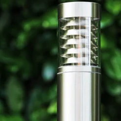 Lampadaire D'Exterieur Dakar Acier Inoxydable, 1 Lumiere