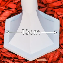 Lampadaire D'Exterieur Hongkong Frost Blanc, 1 Lumiere, Detecteur De Mouvement