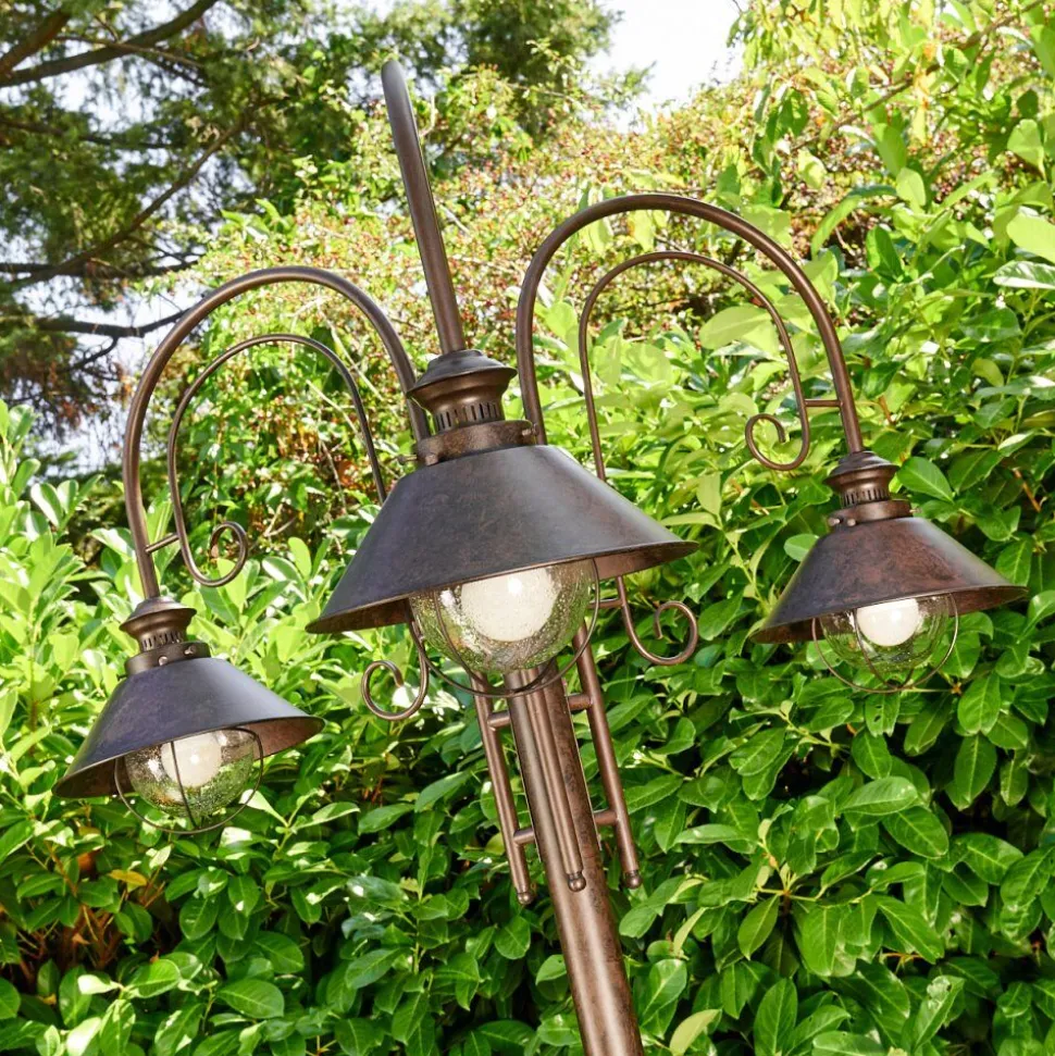 Lampadaire D'Exterieur Lohja Rouille, 3 Lumieres